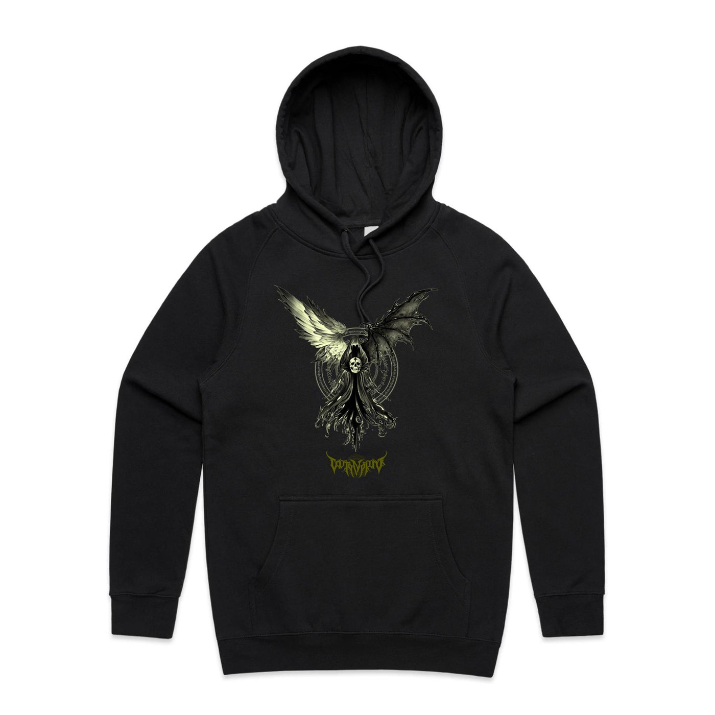 SKULL REAPER - Mens Pocket Hoodie - FRONT PRINT