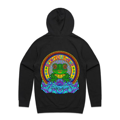 OPEN YOUR MIND - Mens Pocket Hoodie - BACK PRINT