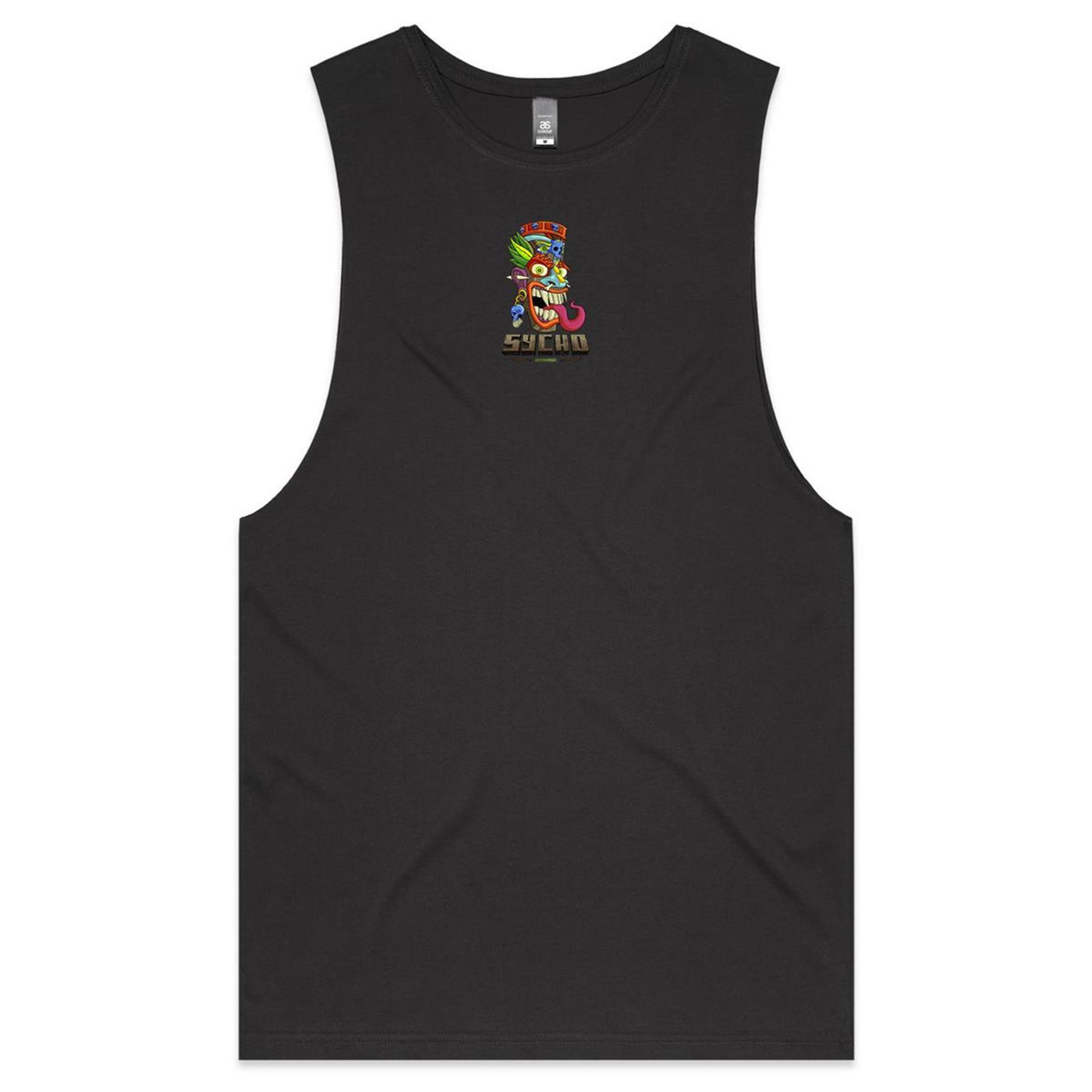 SYCHO (R) - Mens Sleeveless T-Shirt - BACK PRINT