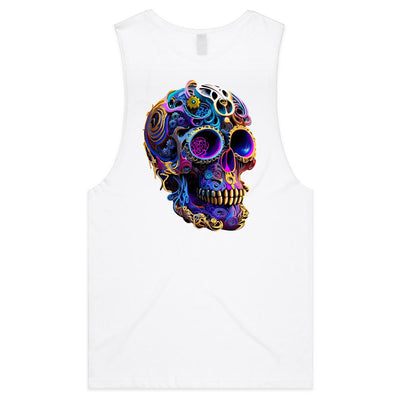 GEARS OF TIME - Mens Sleeveless T-Shirt - BACK PRINT