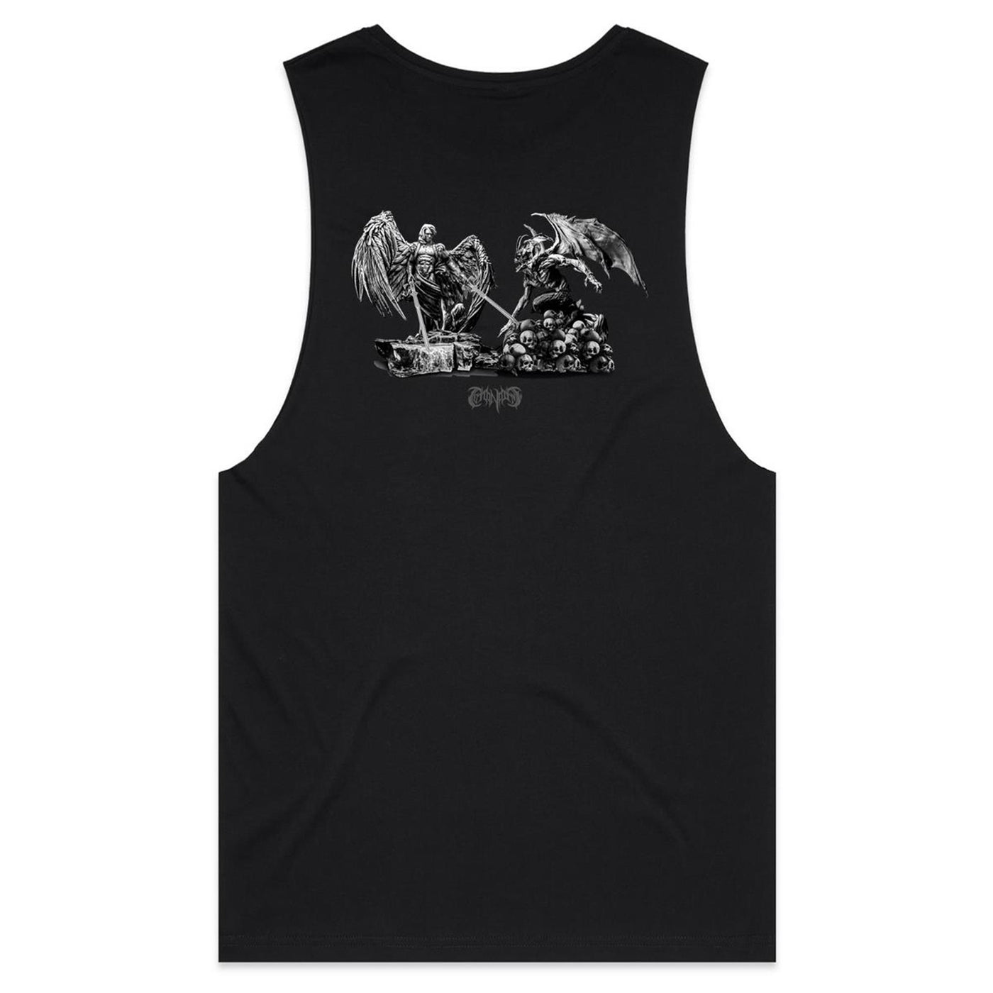 ANGELS & DEMONS - Mens Sleeveless T-Shirt - BACK PRINT