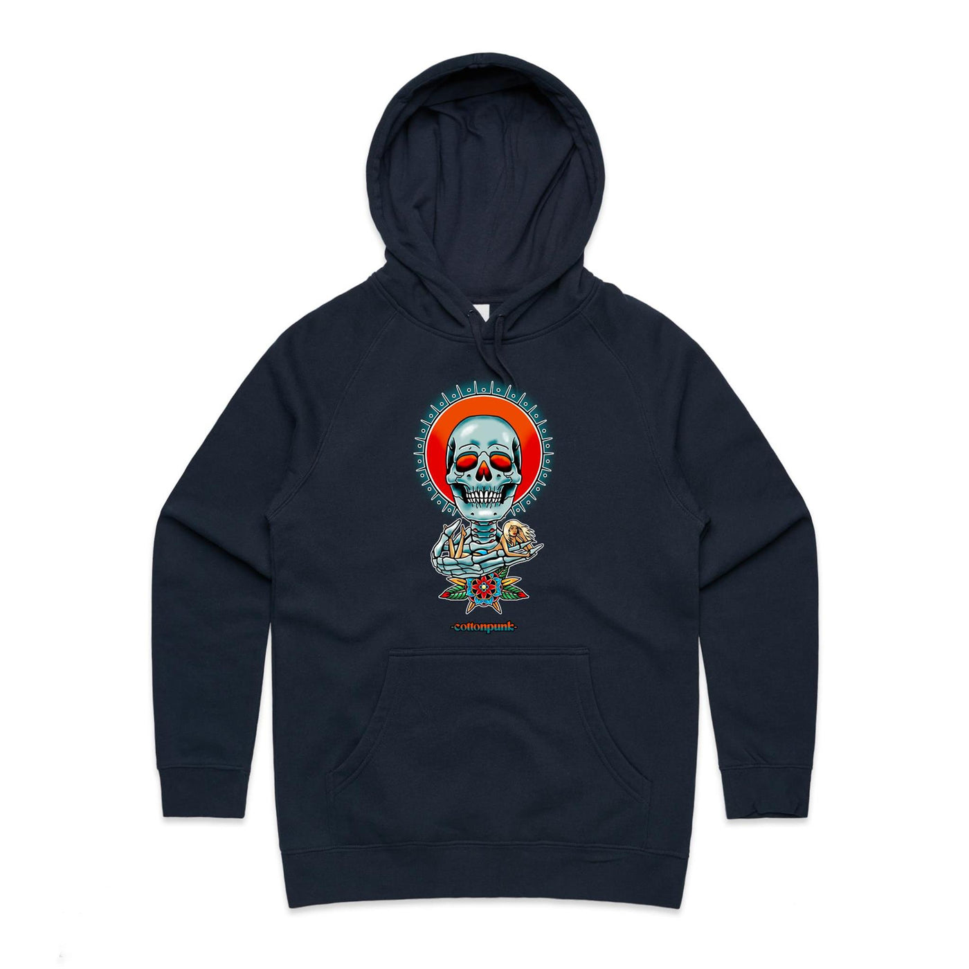 HAVE A NICE DEATH (W) - Womens Pocket Hoodie - FRONT PRINT