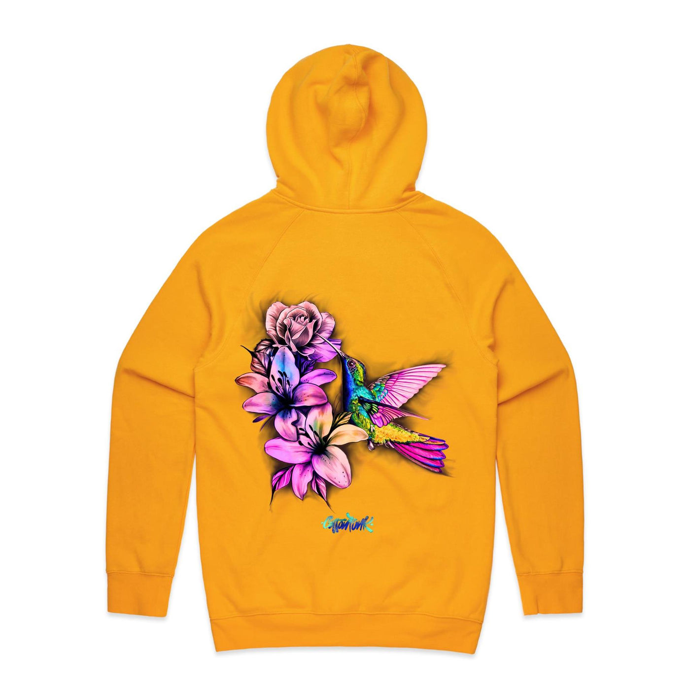 HUMMINGBIRD - Womens Pocket Hoodie - BACK PRINT