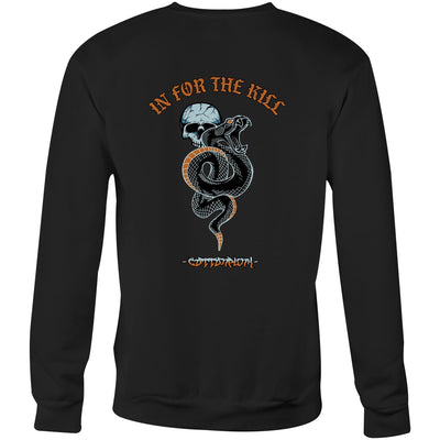 IN FOR THE KILL - Mens Sweatshirt - BACK PRINT