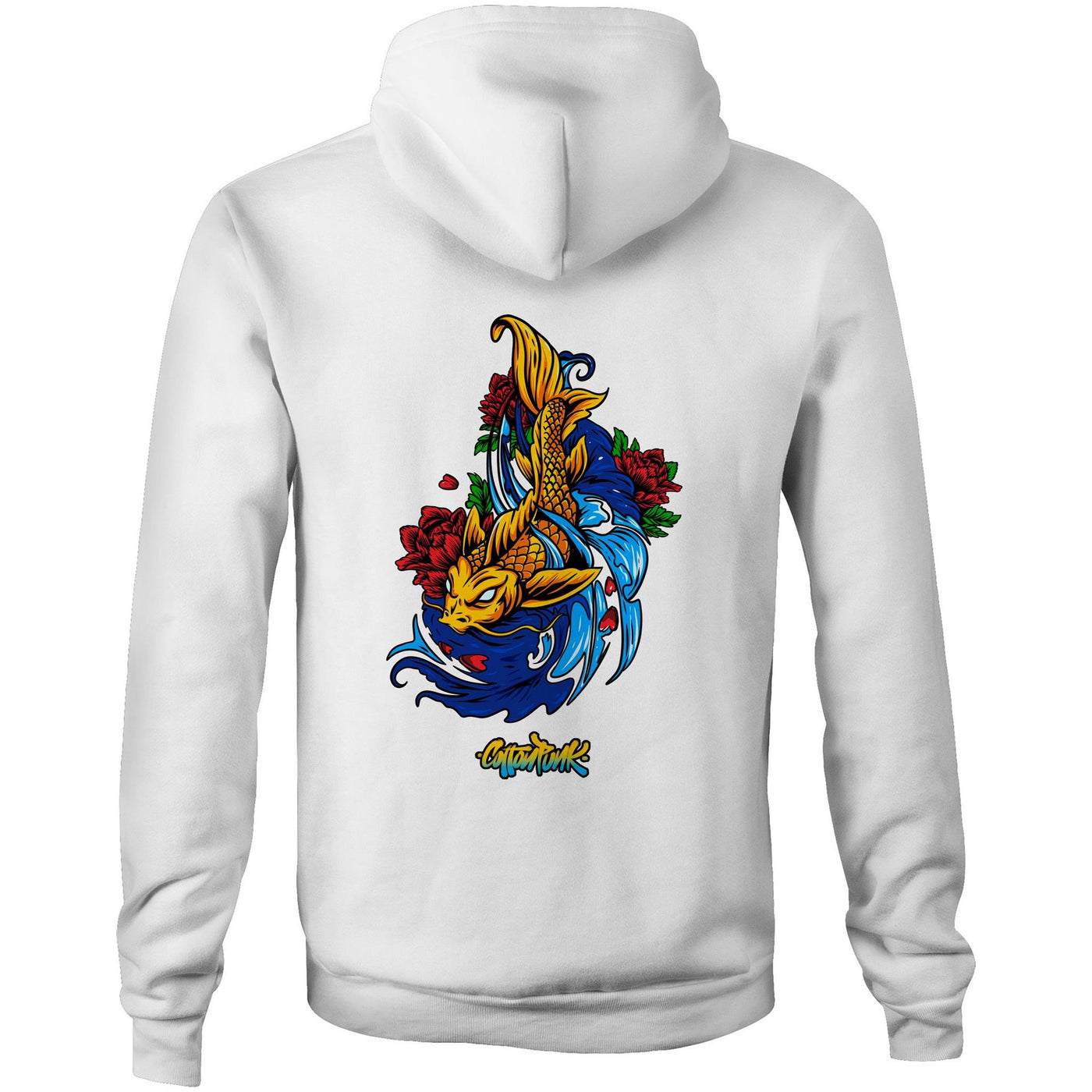 KOI - Mens Pocket Hoodie - BACK PRINT