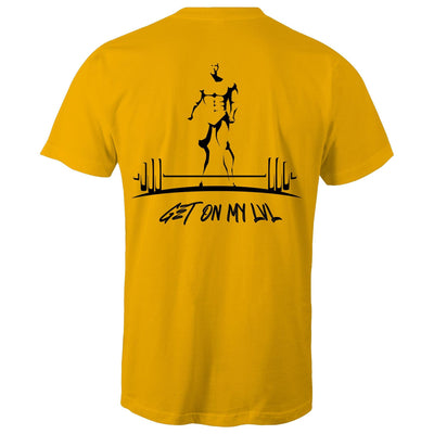 GET ON MY LVL - Mens T-Shirt - BACK PRINT