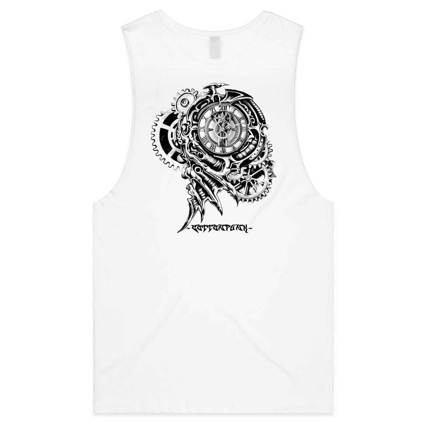 TIME KILLA - Mens Sleeveless T-Shirt - BACK PRINT