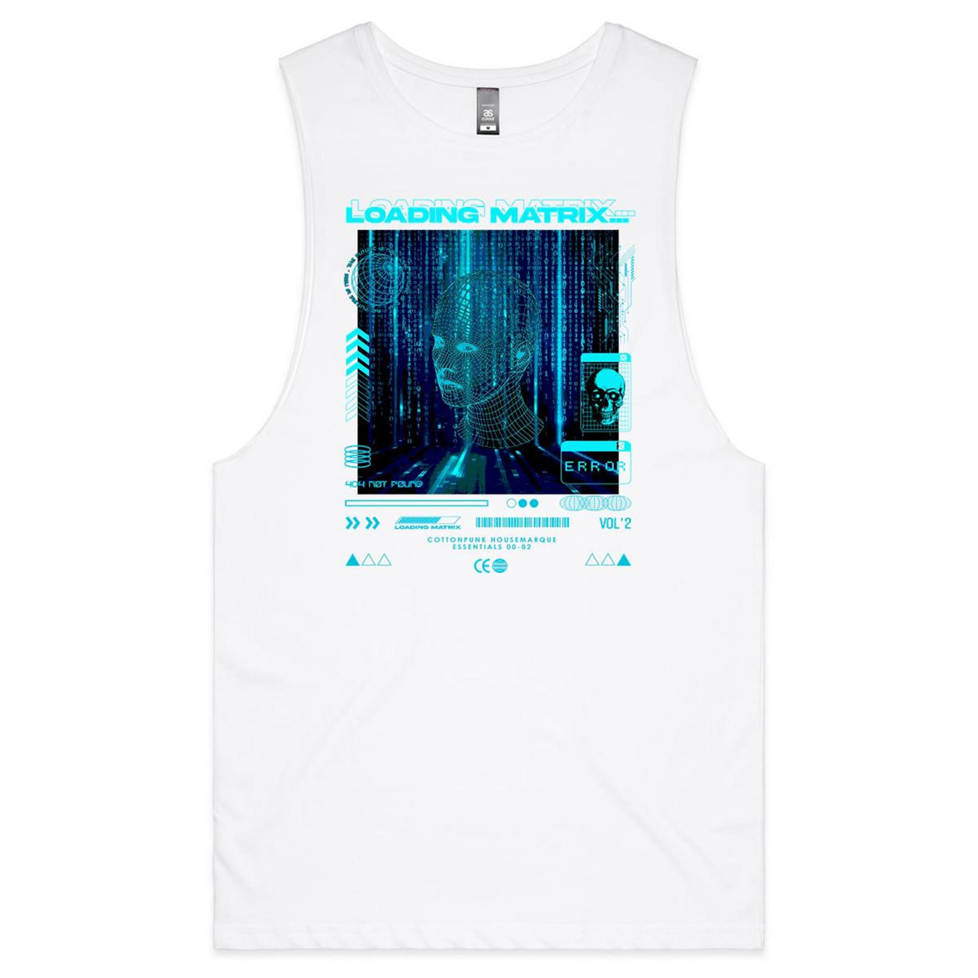 LOADING MATRIX - Mens Sleeveless T-Shirt - FRONT PRINT