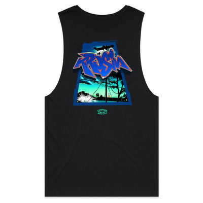 KRUSIN - Mens Sleeveless T-Shirt - BACK PRINT