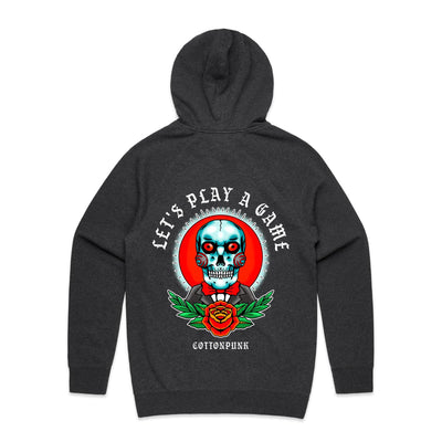 LET'S PLAY A GAME - Mens Pocket Hoodie - BACK PRINT