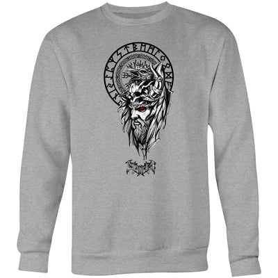 DARK WARRIOR - Mens Sweatshirt - FRONT PRINT