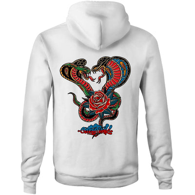 ROMANCE AIN'T DEAD - Mens Pocket Hoodie - BACK PRINT