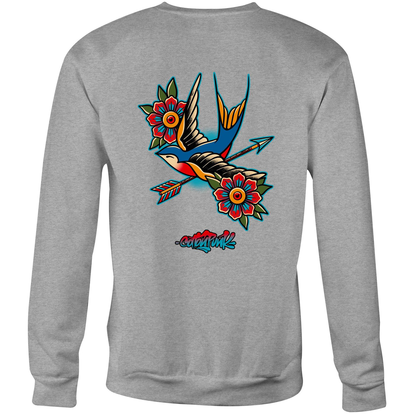 BIRD OF PREY - Mens Sweatshirt - BACK PRINT