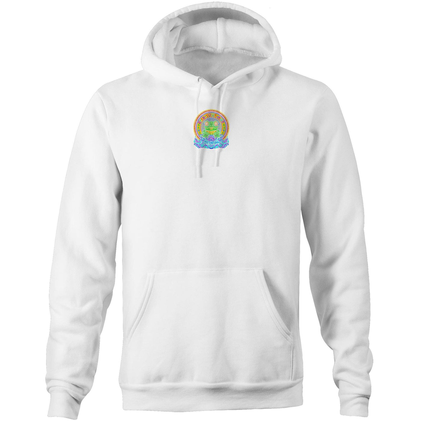 DOWN THE HOLE - Mens Pocket Hoodie - BACK PRINT