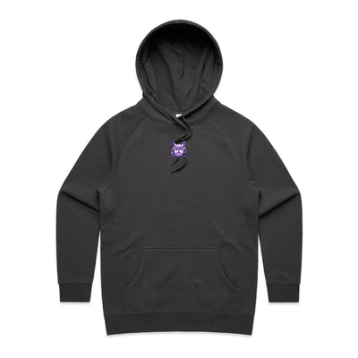 NIGHT HUNTER (W) - Womens Pocket Hoodie - BACK PRINT