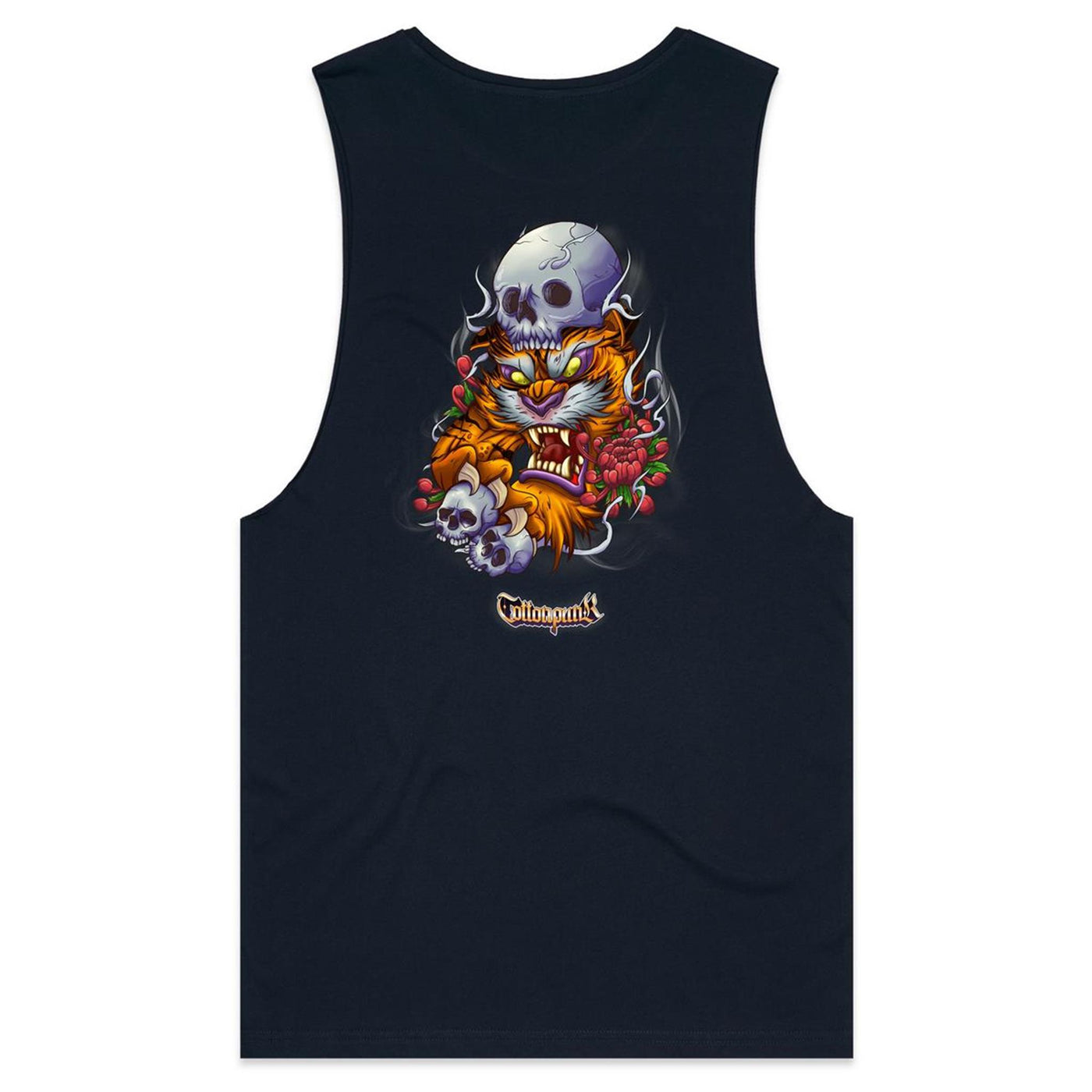 TIGER - Mens Sleeveless T-Shirt - BACK PRINT