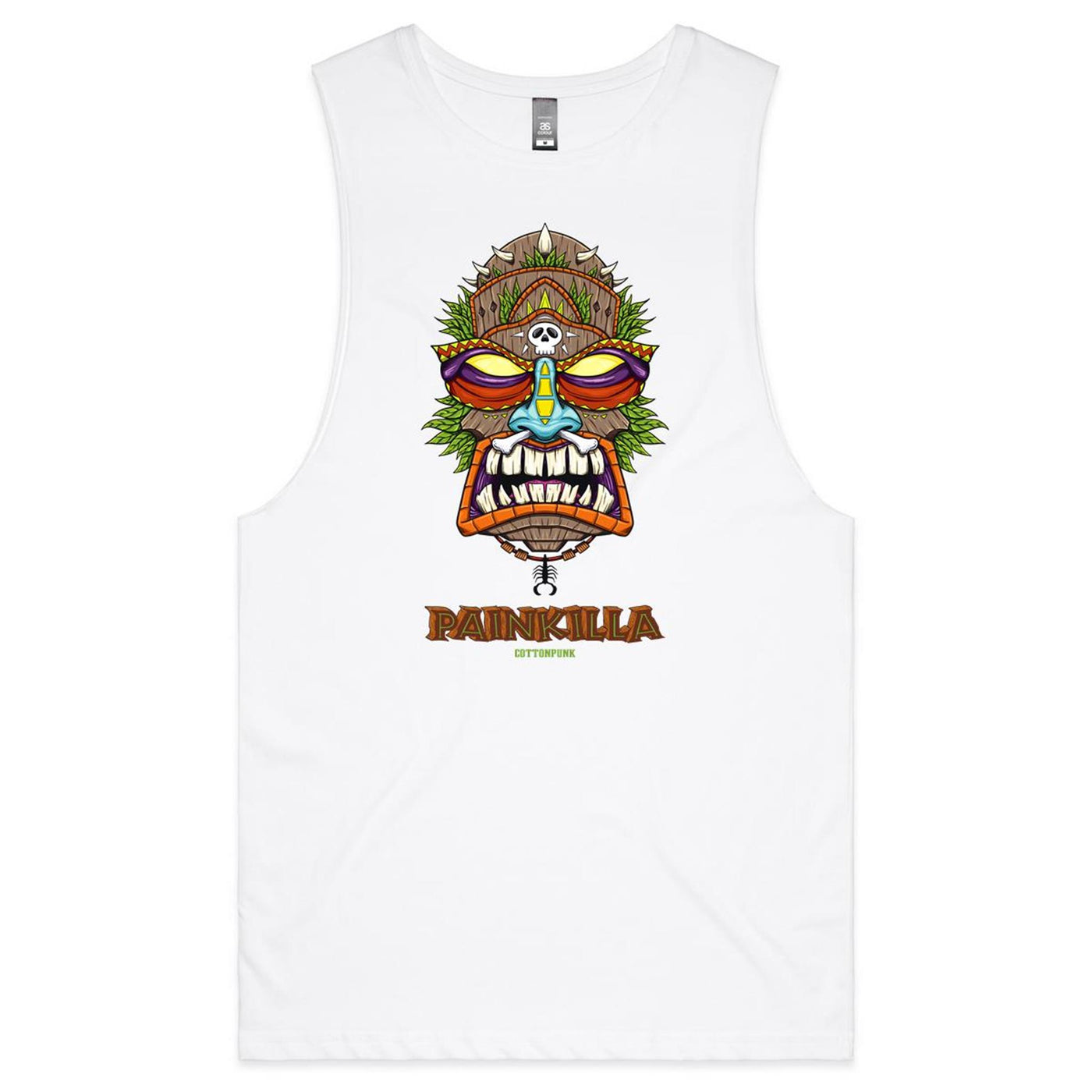 PAINKILLA - Mens Sleeveless T-Shirt - FRONT PRINT