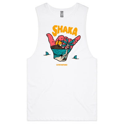 SHAKA - Mens Sleeveless T-Shirt - FRONT PRINT