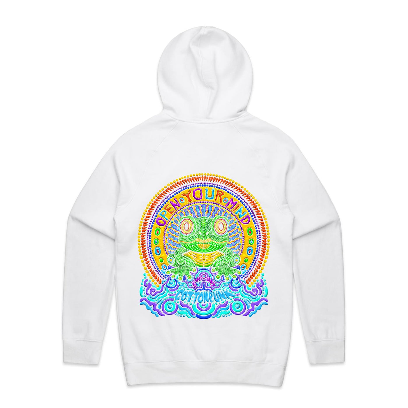 OPEN YOUR MIND - Mens Pocket Hoodie - BACK PRINT