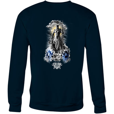 GOD WARRIOR - Mens Sweatshirt - BACK PRINT