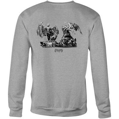 ANGELS & DEMONS - Mens Sweatshirt - BACK PRINT