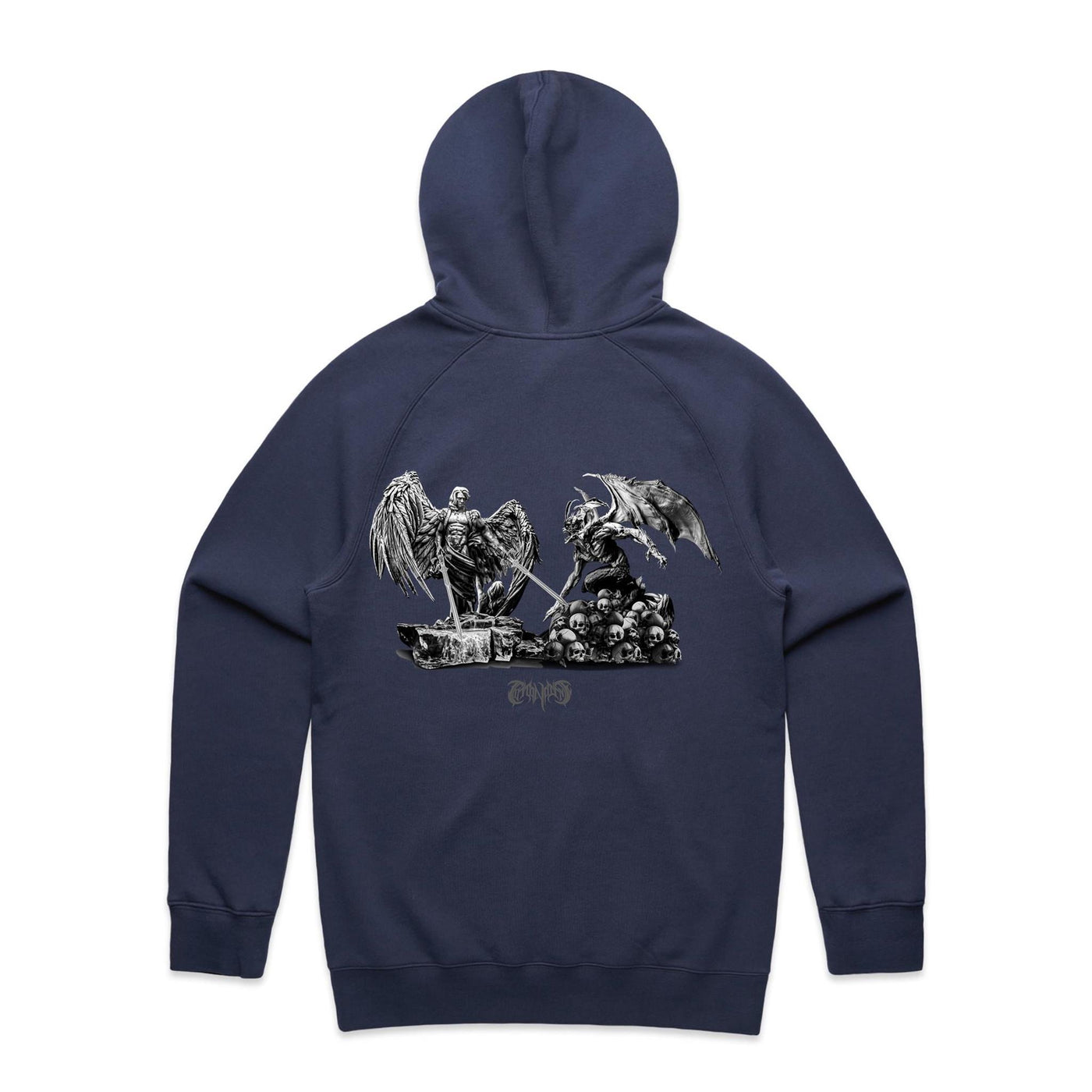 ANGELS & DEMONS - Mens Pocket Hoodie - BACK PRINT