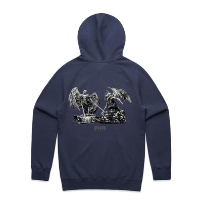 ANGELS & DEMONS - Mens Pocket Hoodie - BACK PRINT