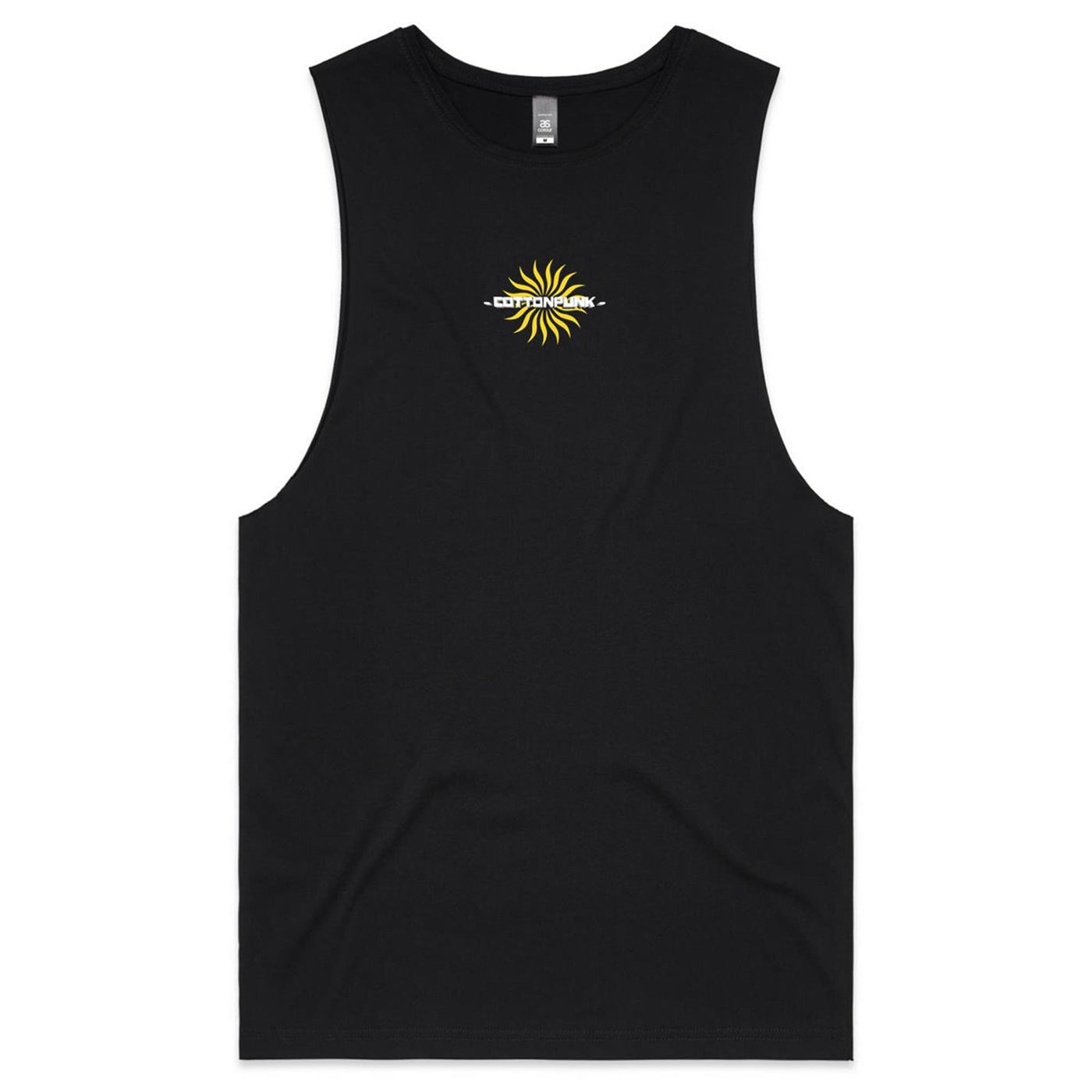 FOLLOW THE SUN - Mens Sleeveless T-Shirt - BACK PRINT