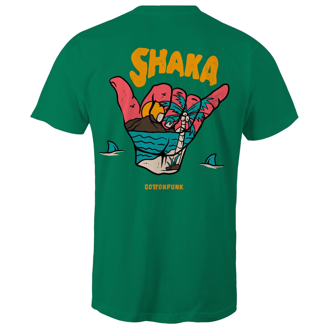 SHAKA - Mens T-Shirt - BACK PRINT