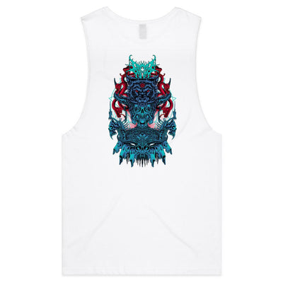 ALMOST HUMAN III - Mens Sleeveless T-Shirt - BACK PRINT