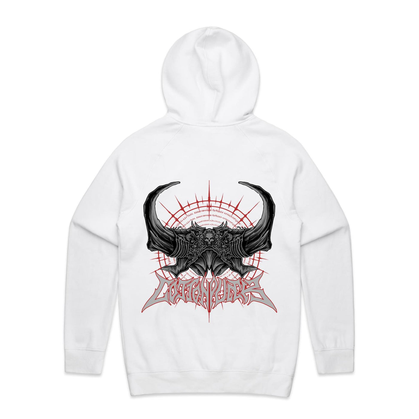 BLACK SPELL - Mens Pocket Hoodie - BACK PRINT