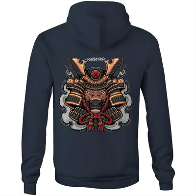 SPIRIT OX - Mens Pocket Hoodie - BACK PRINT