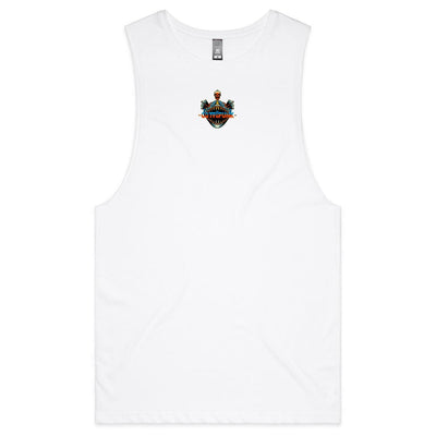 DEEP WATER - Mens Sleeveless T-Shirt - BACK PRINT