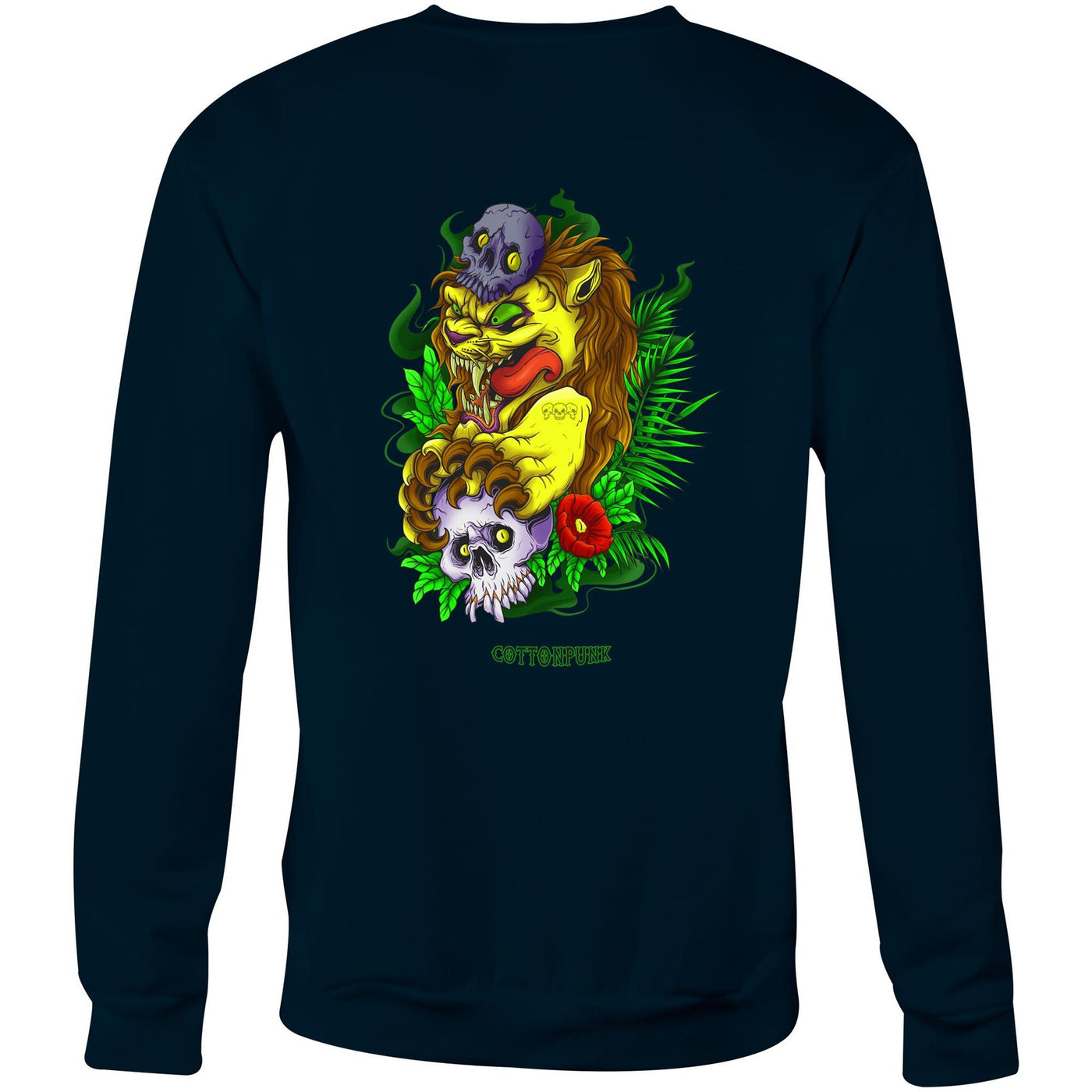 LION - Mens Sweatshirt - BACK PRINT