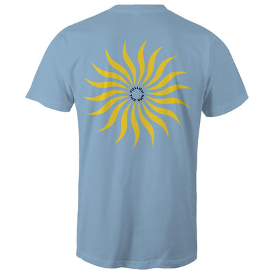 FOLLOW THE SUN II - Mens T-Shirt - BACK PRINT