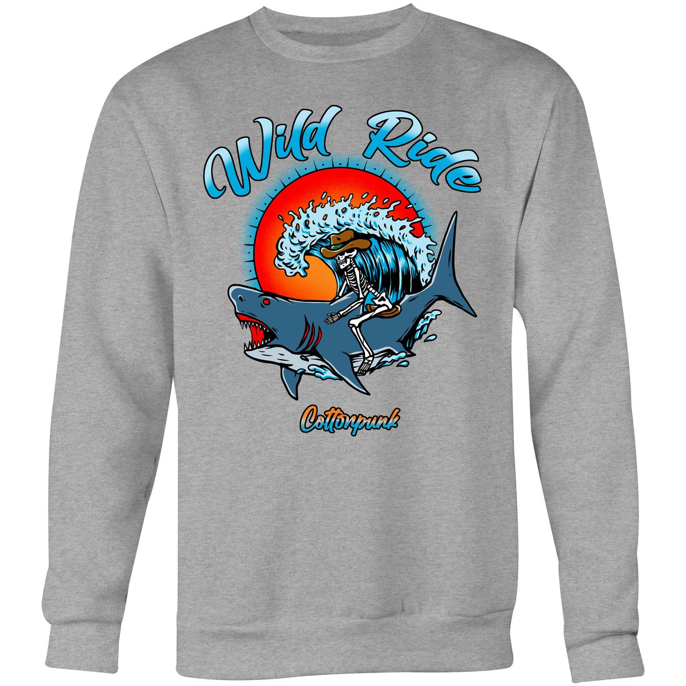 WILD RIDE - Mens Sweatshirt - FRONT PRINT