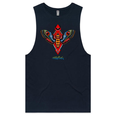 MOTH - Mens Sleeveless T-Shirt - FRONT PRINT