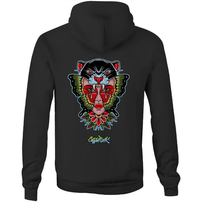 NO REGRETS - Mens Pocket Hoodie - BACK PRINT