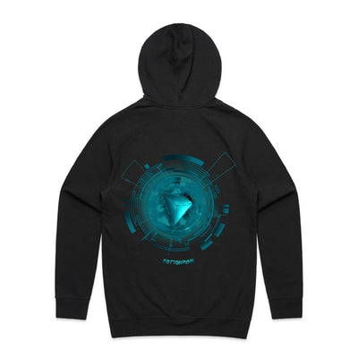 TRON III - Mens Pocket Hoodie - BACK PRINT