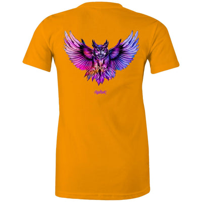 NIGHT HUNTER (W) - Womens T-Shirt - BACK PRINT