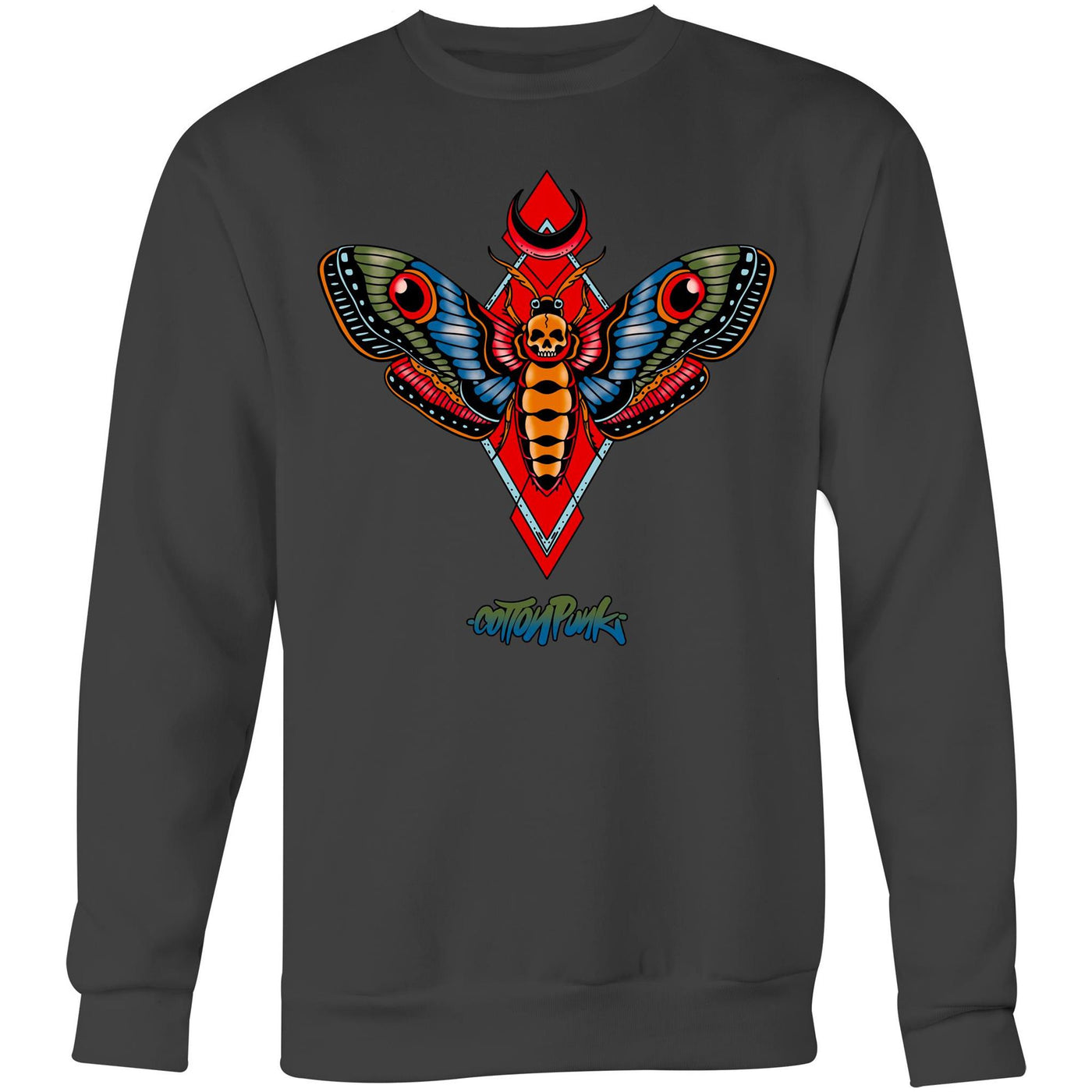 MOTH - Mens Sweatshirt - FRONT PRINT