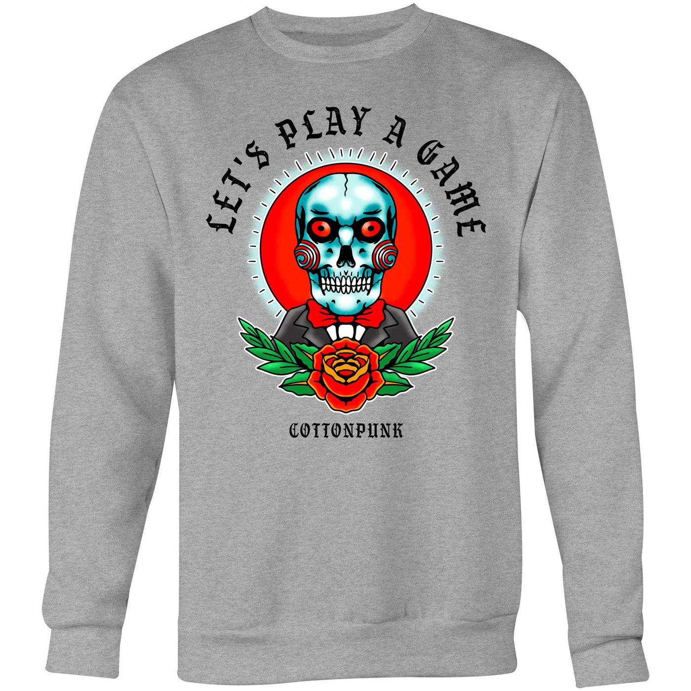 LET'S PLAY A GAME - Mens Sweatshirt - FRONT PRINT