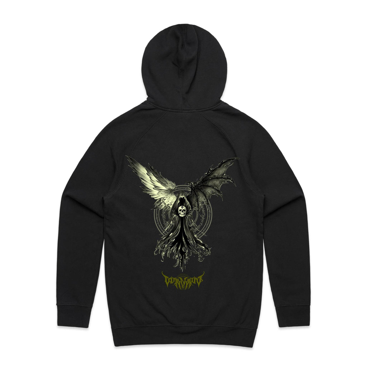 SKULL REAPER - Mens Pocket Hoodie - BACK PRINT