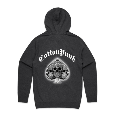 SUPPORT YOUR DEALER B&W - Mens Pocket Hoodie - BACK PRINT