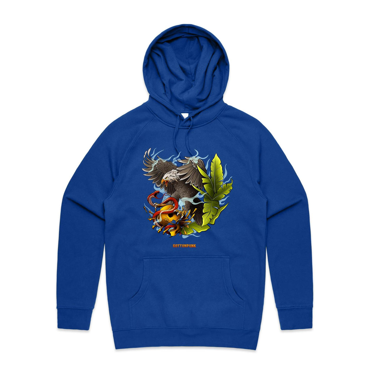 EAGLE - Mens Pocket Hoodie - FRONT PRINT