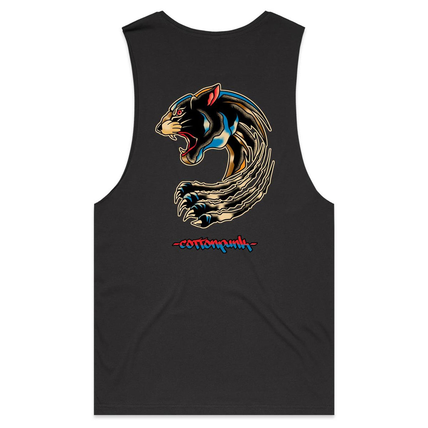 PANTHER (RT) - Mens Sleeveless T-Shirt - BACK PRINT