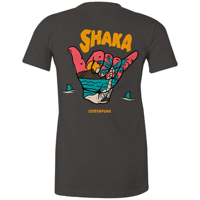 SHAKA (W) - Womens T-Shirt - BACK PRINT