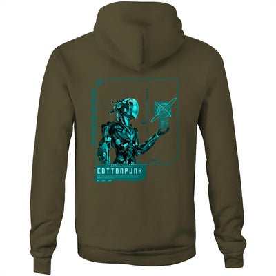 AI CONTROL III - Mens Pocket Hoodie - BACK PRINT