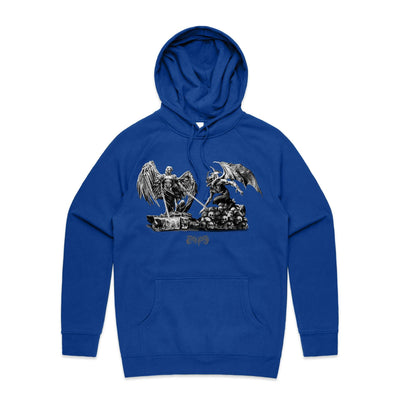 ANGELS & DEMONS - Mens Pocket Hoodie - FRONT PRINT