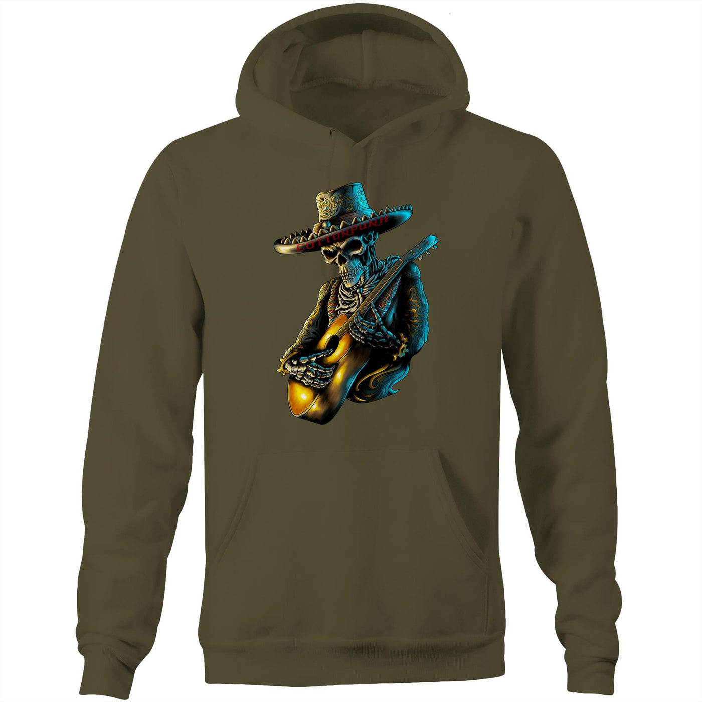 MARIACHI - Mens Pocket Hoodie - FRONT PRINT